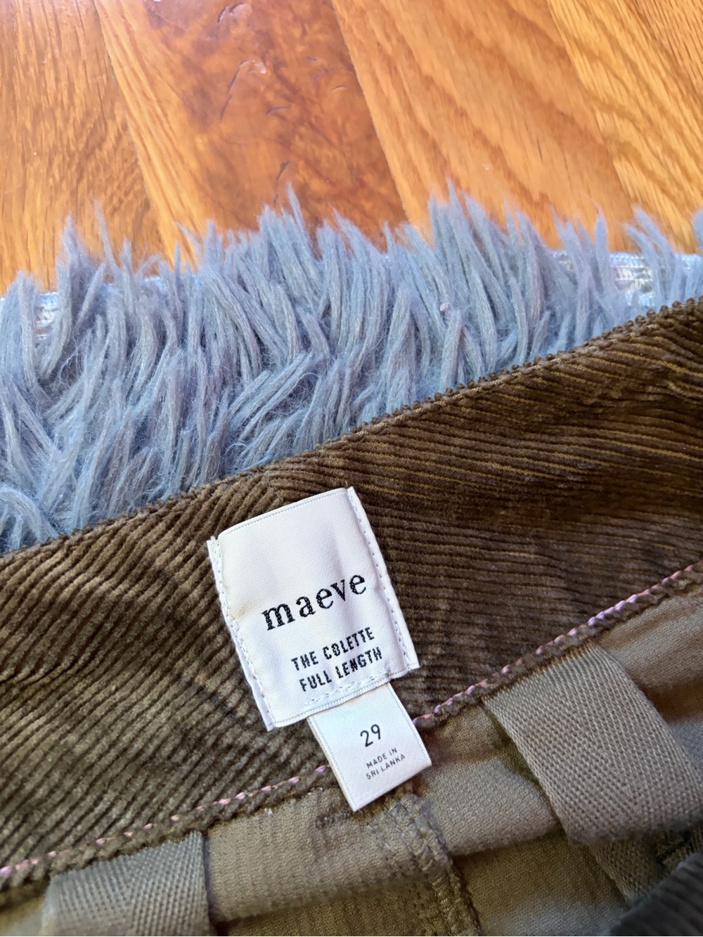 Anthropologie Maeve Colette Corduroy Full Length Wide Leg Pants Size 29 - Picture 3 of 7